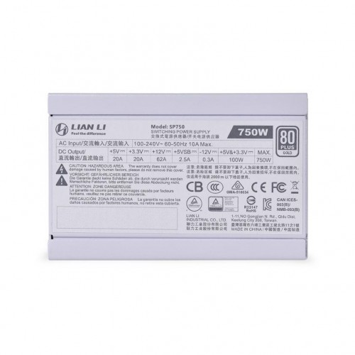 Lian Li SP750 Performance SFX 80 PLUS Gold Fully Modular Power Supply White - Image 2
