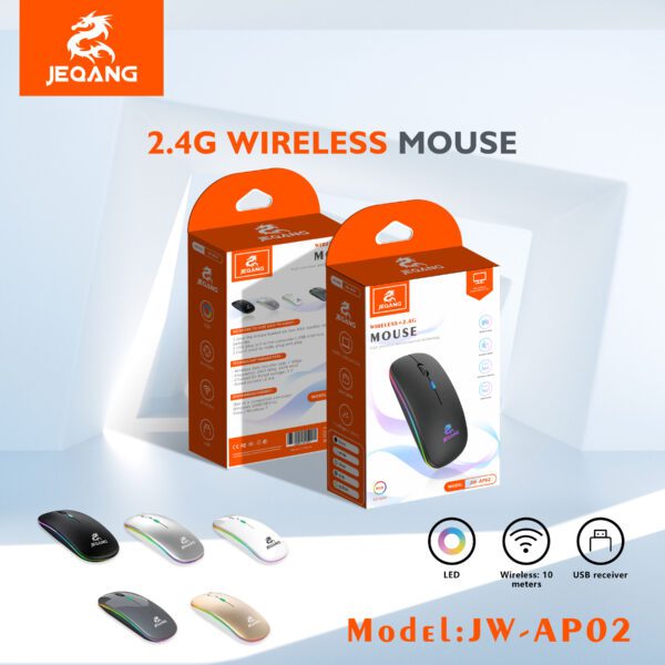 JEQANG- JW-AP02 Wireless + LED  Mouse