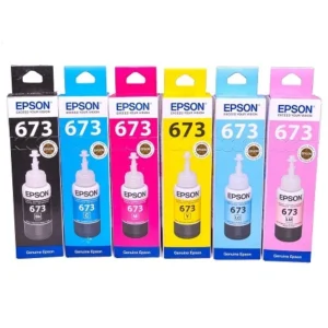 Alternative view of Epson 673 Black, Cyan, Megenta, Yellow, Light Cyan, Light Megenta Ink Bottle Full set